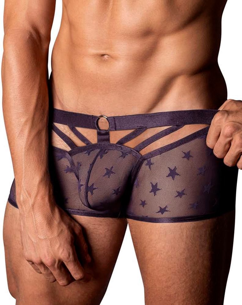 Male Power 122-291 Love Star Short With Ring Purple