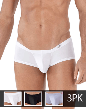 Clever 229930 3pk Australian Latin Trunks White-black-gray