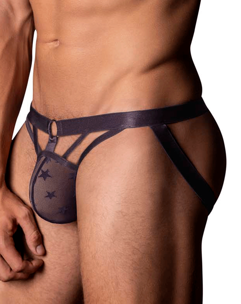 Male Power 386-291 Love Star Jock With Ring Purple