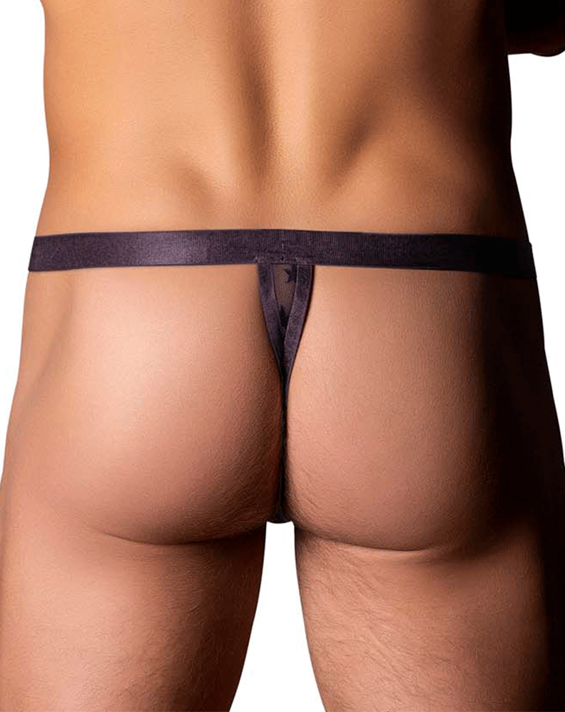 Male Power 416-291 Love Star Thong With Ring Purple