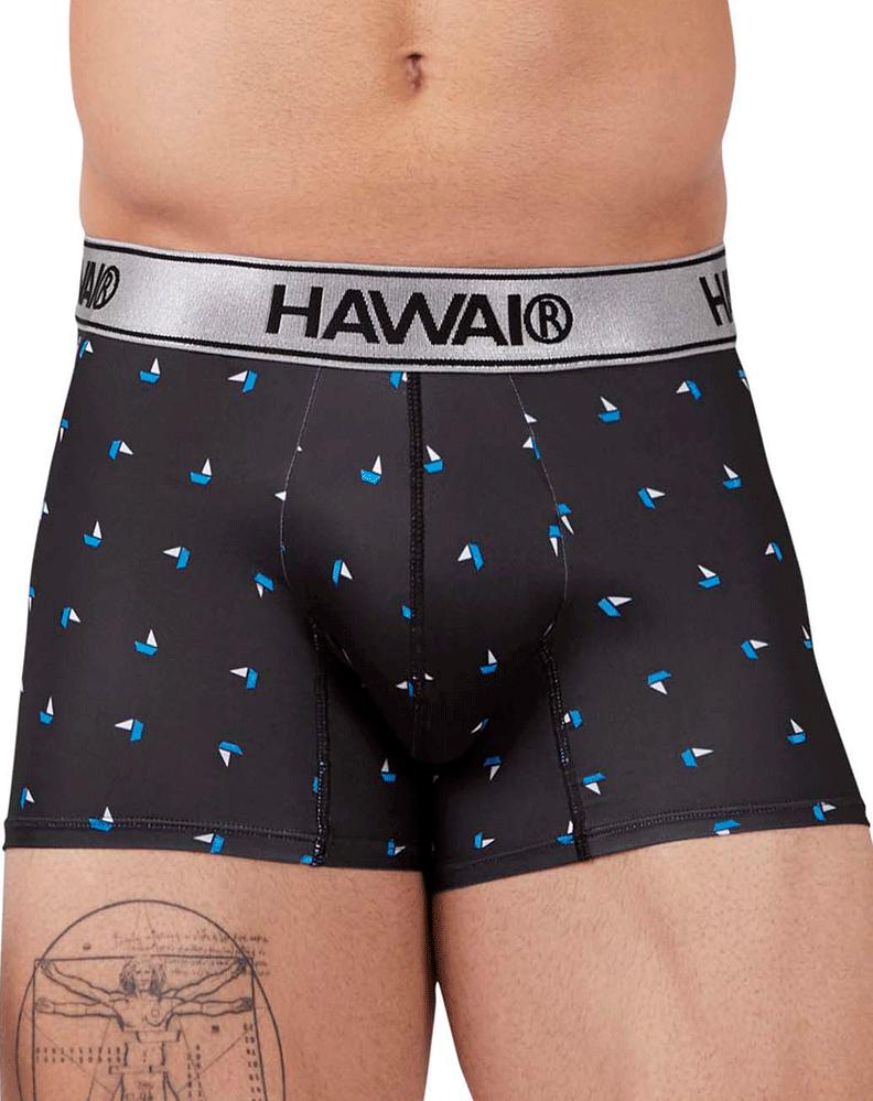Hawai 42470 Printed Microfiber Trunks Black