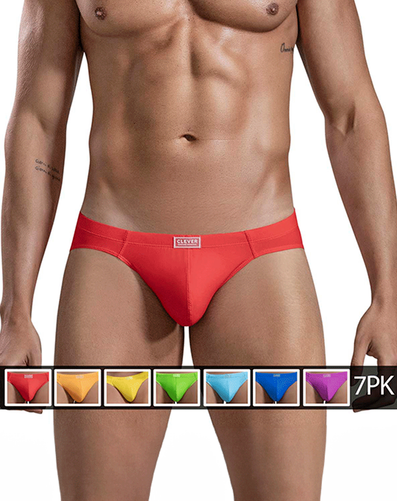 Clever 519967 7pk Briefs Multi-colored