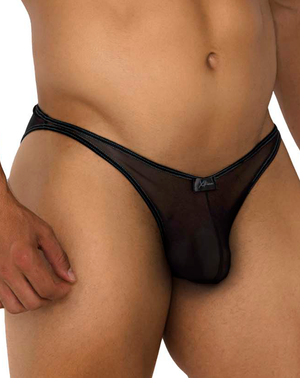 Xtremen 91187 Tulle Mesh Bikini Black