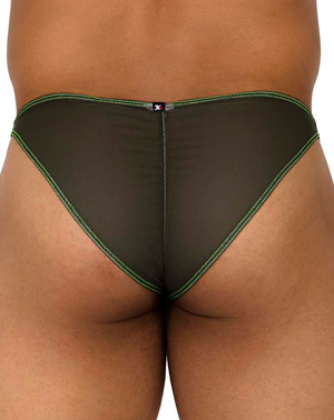 Xtremen 91187 Tulle Mesh Bikini Green