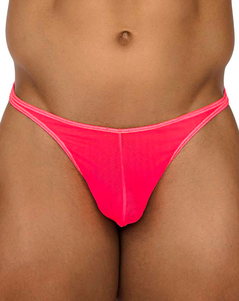 Xtremen 91189 Tulle Mesh Thongs Pink