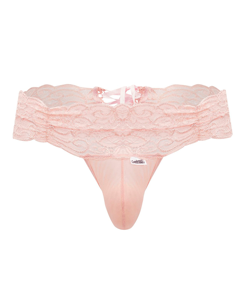 Candyman 99595x Lace Thongs Rose