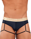 Candyman 99722 Garter Mesh Briefs Black