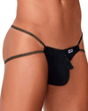 Candyman 99756 Fringe Thongs Black