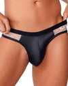 Candyman 99763 Lace Jockstrap Nude-black