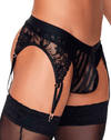 Candyman 99766 Garter Thongs Black