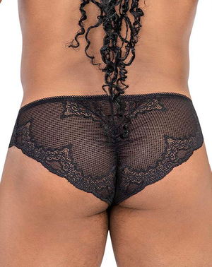 Candyman 99769 Lace Briefs Black