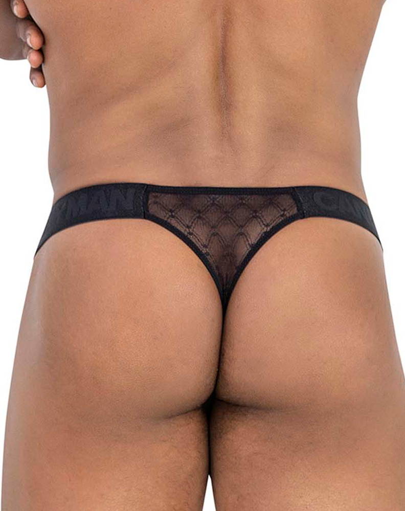 Candyman 99771 Mesh Thongs Black