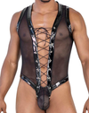 Candyman 99774 Gladiator Bodysuit Black