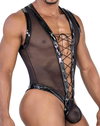 Candyman 99774 Gladiator Bodysuit Black