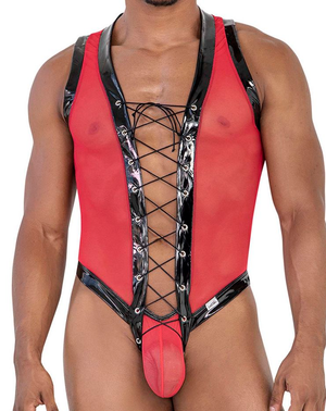 Candyman 99774 Gladiator Bodysuit Red