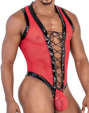 Candyman 99774 Gladiator Bodysuit Red