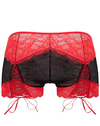 Candyman 99779 Mesh Lace Trunks Black-red