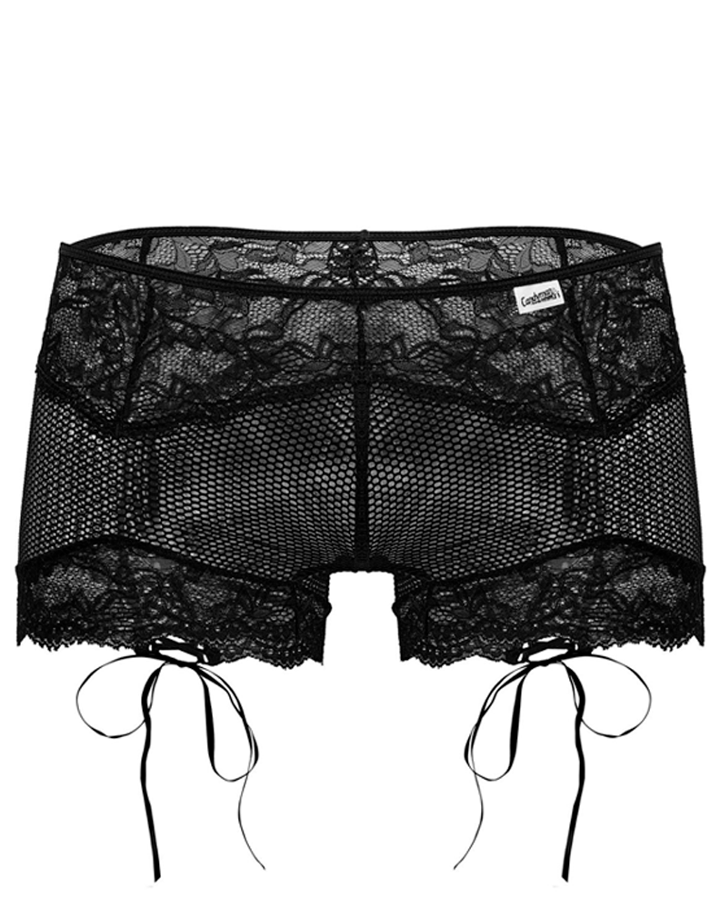 Candyman 99779 Mesh Lace Trunks Black