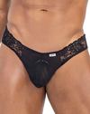 Candyman 99784 Lace Thongs Black