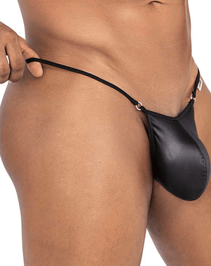 Candyman 99789 Heart Thongs Black