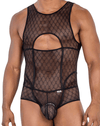 Candyman 99794 Mesh Bodysuit Black