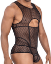 Candyman 99794 Mesh Bodysuit Black