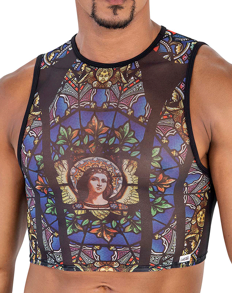 Candyman 99805 Stained Glass Tank Top Black-print