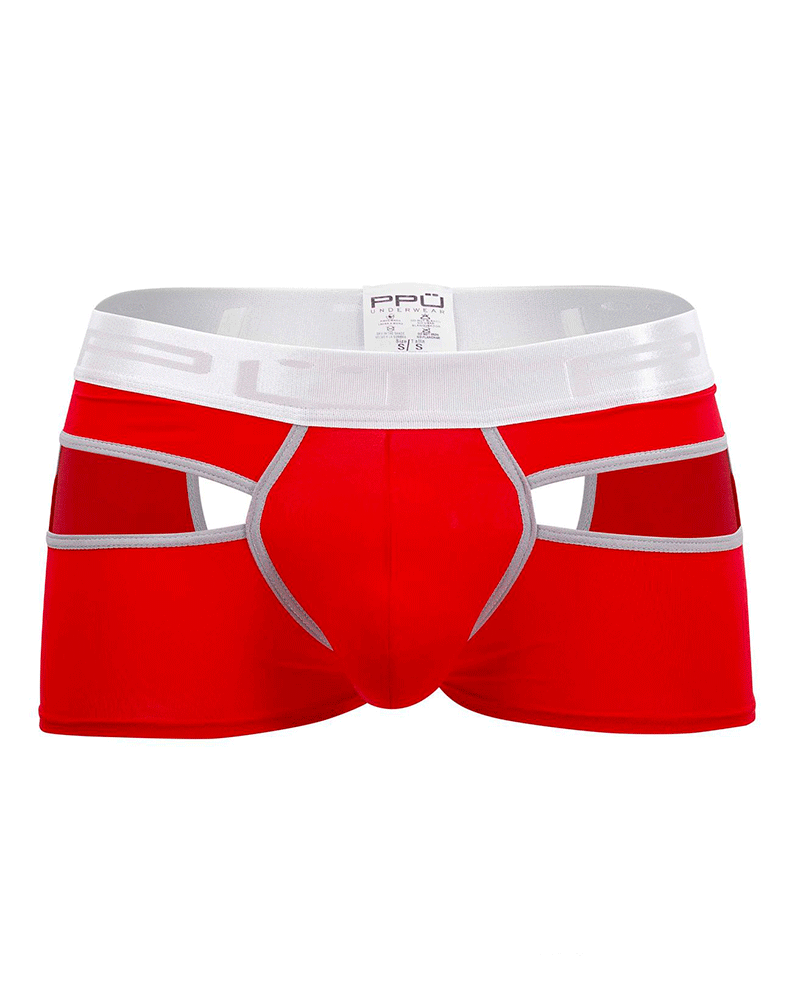 Ppu 2104 Open Back Trunks Red