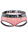 Xtremen 91119 Seductive Lace Jockstrap Coral