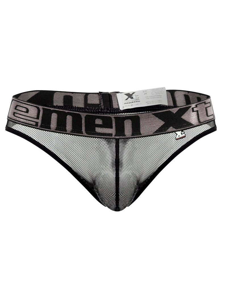 Xtremen 91137 Mesh Thongs Black