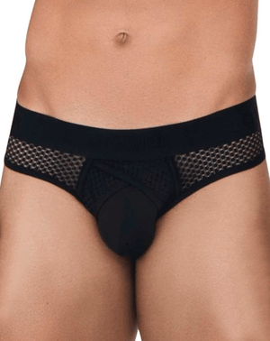 Clever 1532 Swirl Briefs Black